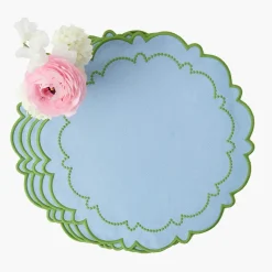 Mariana Blue & Green Placemats (Set of 4)