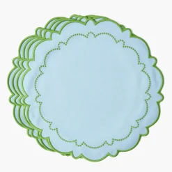 Mariana Blue & Green Placemats (Set of 4)