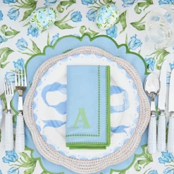 Mariana Blue & Green Placemats & Napkins (Set of 4)