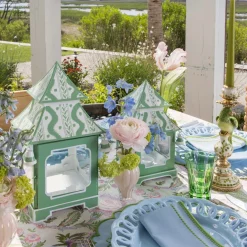 Mariana Blue & Green Placemats & Napkins (Set of 4)