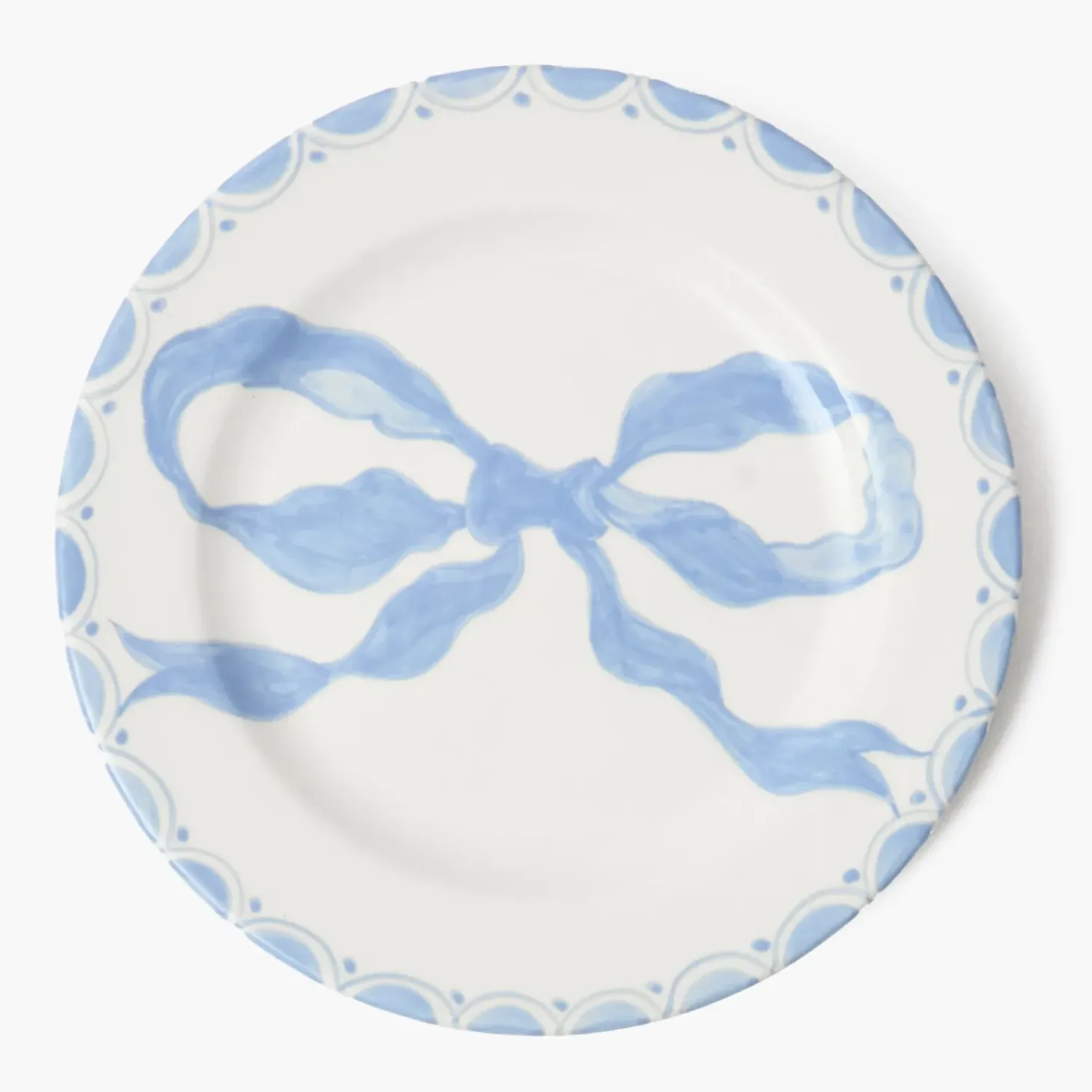 Marilyn Blue Bow Dinner & Starter Plates (Set of 8)