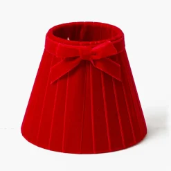Marilyn Bow Rechargeable Lamp with Red Velvet Bow Shade (18cm)