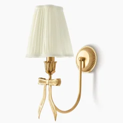 Marilyn Bow Rechargeable Wall Light with Cream Shade (14cm)