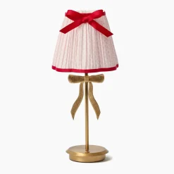 Marilyn Bow Rechargeable Lamp with Pink & Red Bow Shade (18cm)