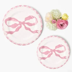 Marilyn Pink Bow Starter Plate