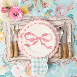 Marilyn Pink Bow Starter Plate