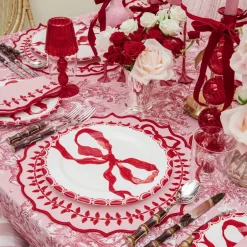 Marilyn Red Bow Dinner Plates (Set of 4)
