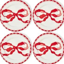 Marilyn Red Bow Starter Plates (Set of 4)