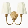 Marina Rechargeable Double Wall Light with Cream Shades (14cm)