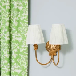 Marina Rechargeable Double Wall Light with Cream Shades (14cm)
