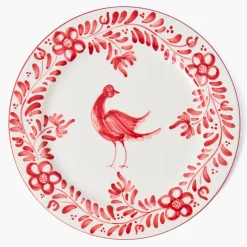 Martha Red Dinner Plate