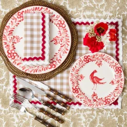 Martha Red Starter Plates (Set of 4)