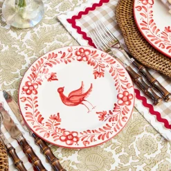Martha Red Starter Plates (Set of 4)