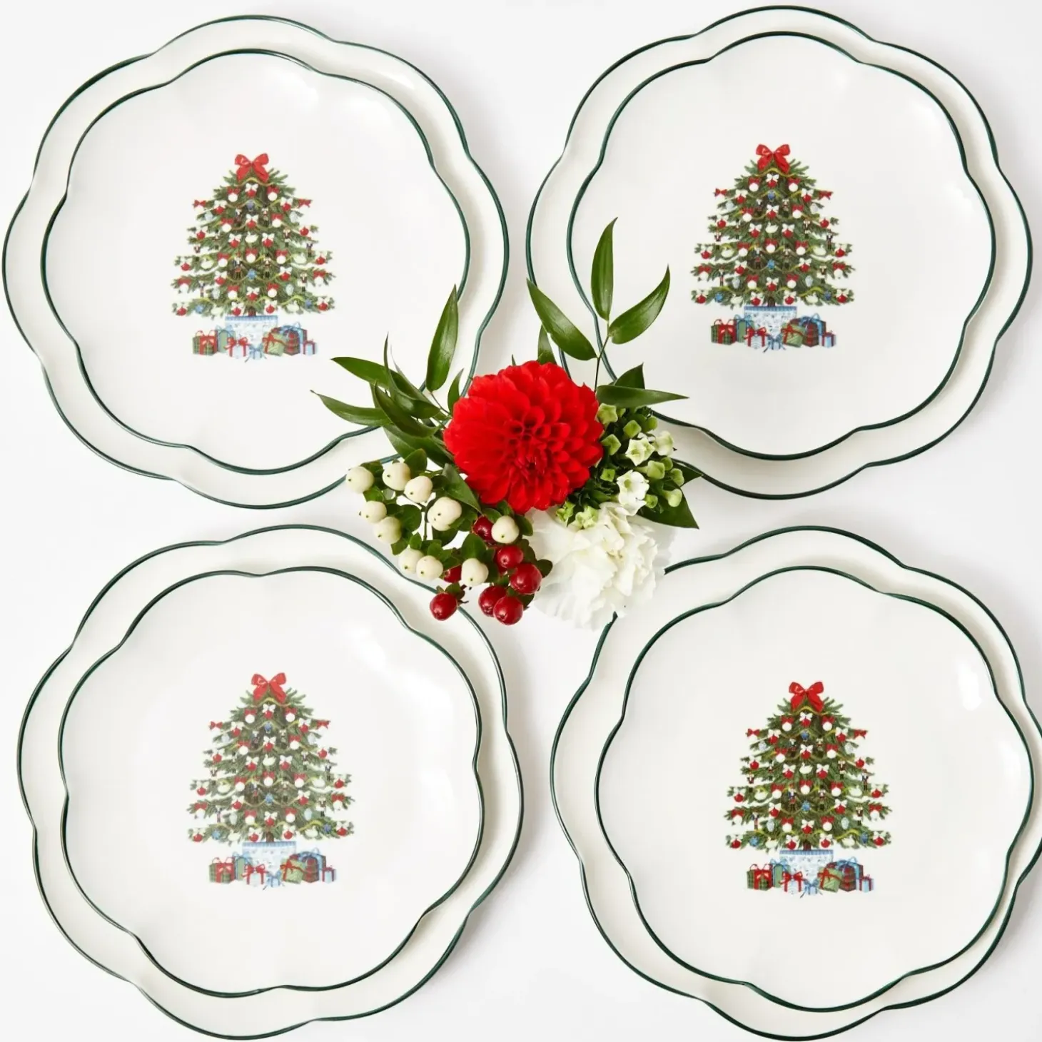 Mrs. Alice Christmas Tree Starter Plate