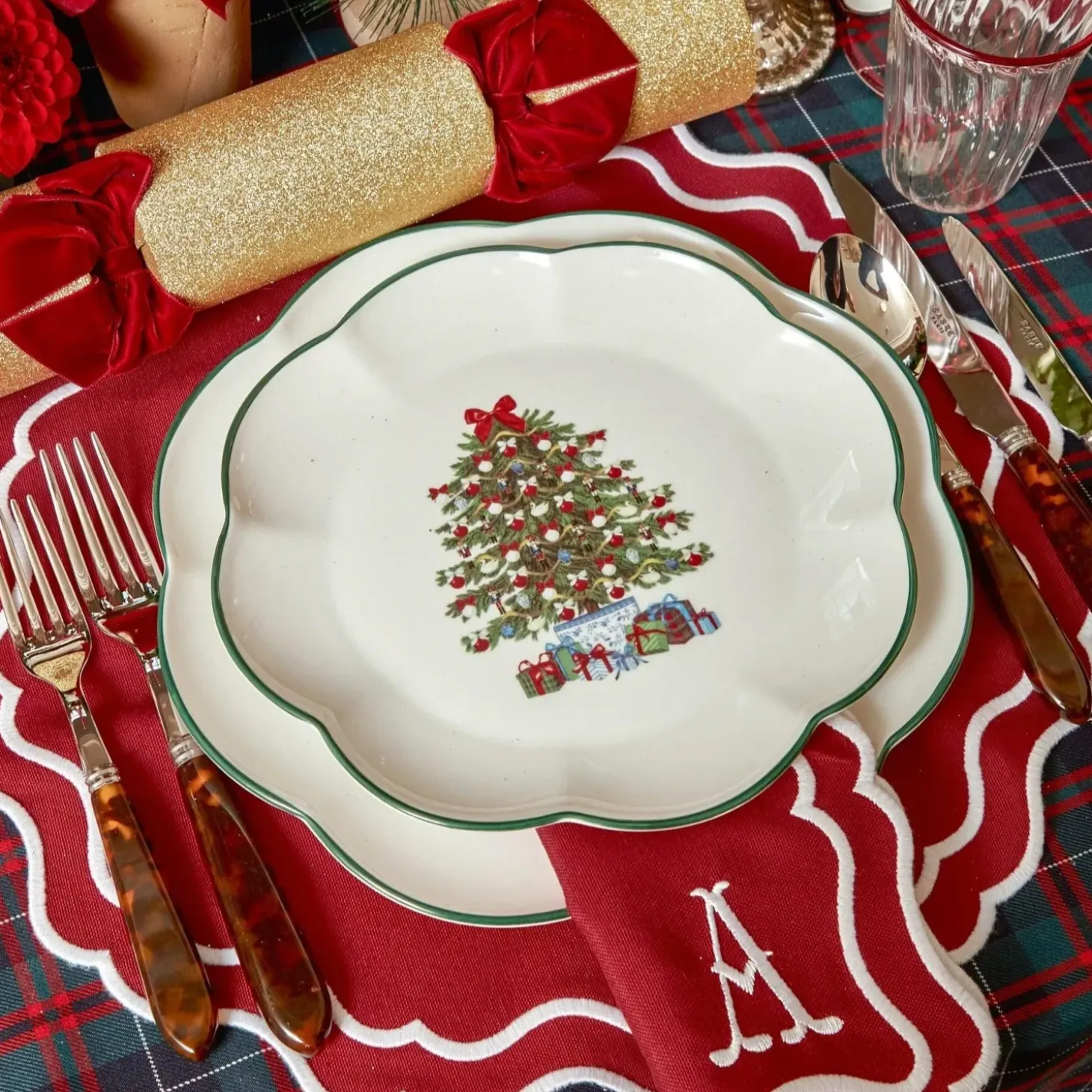 Mrs. Alice Christmas Tree Starter Plate