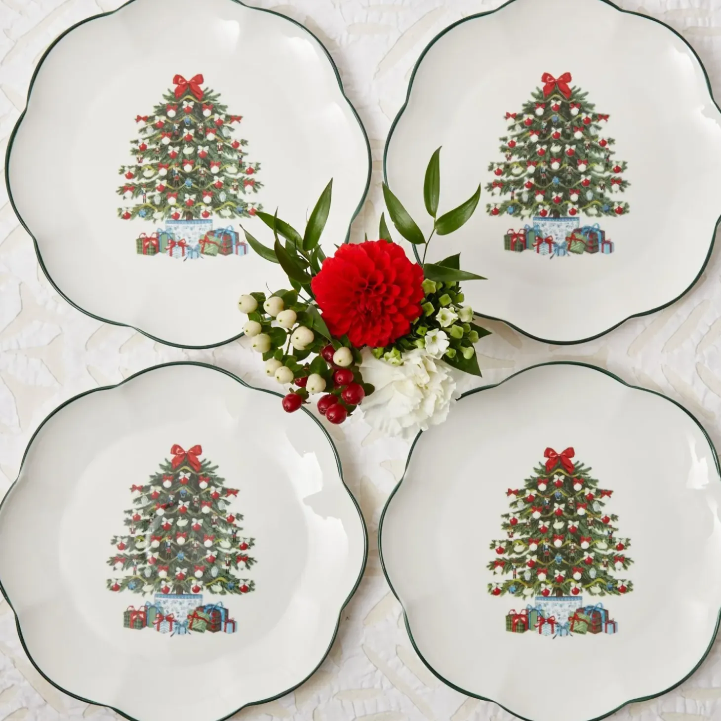 Mrs. Alice Christmas Tree Dinner Plate