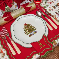 Mrs. Alice Christmas Tree Starter Plate (Set of 4)