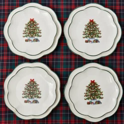 Mrs. Alice Christmas Tree Starter Plate (Set of 4)