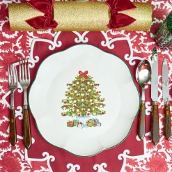 Mrs. Alice Christmas Tree Dinner Plate (Set of 4)