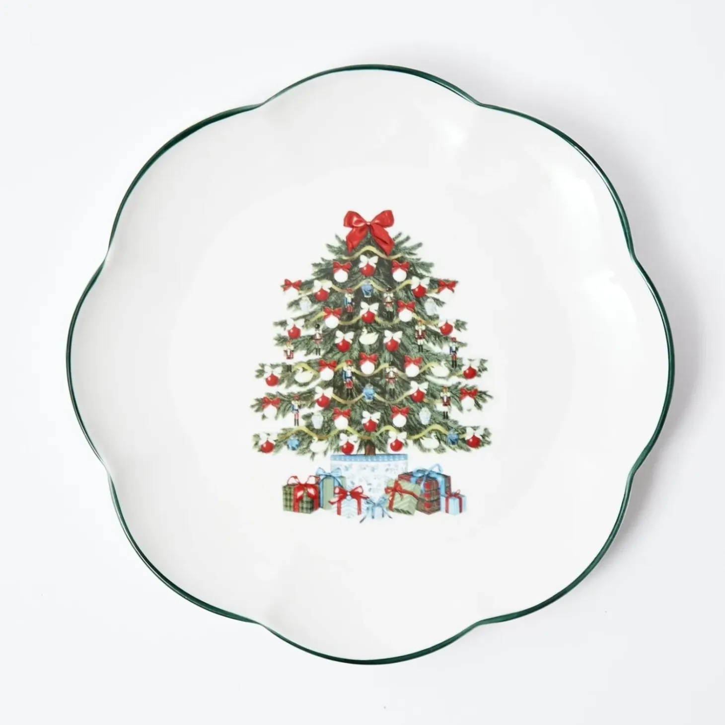 Mrs. Alice Christmas Tree Dinner Plate (Set of 4)