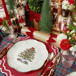 Mrs. Alice Christmas Tree Dinner Plate (Set of 4)