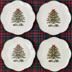 Mrs. Alice Christmas Tree Dinner Plate (Set of 4)