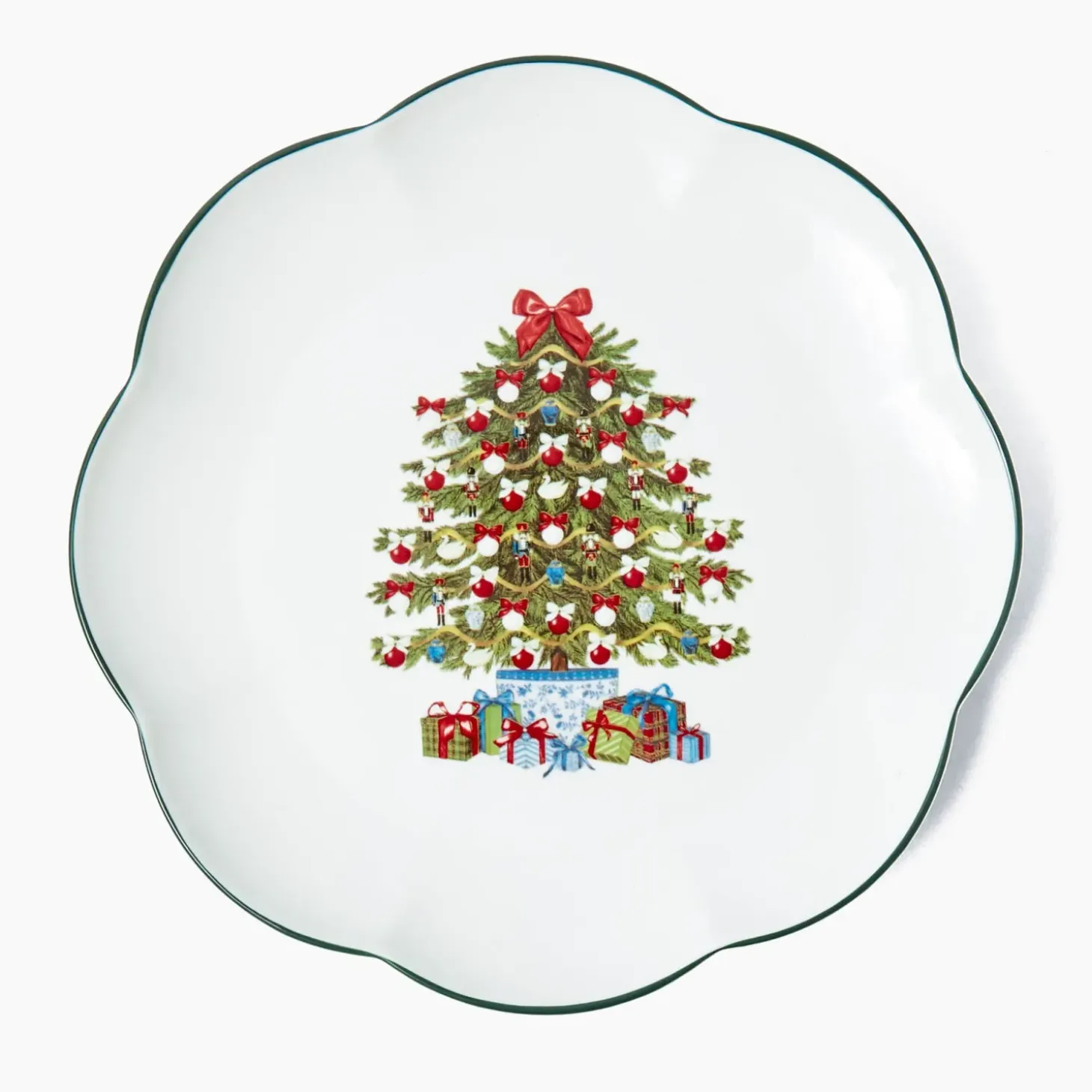 Mrs. Alice Christmas Tree Dinner Plate (Set of 4)
