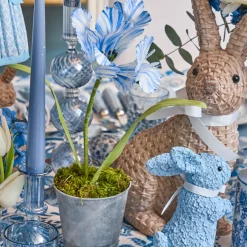 Mrs. Alice Handpainted Blue Tulip