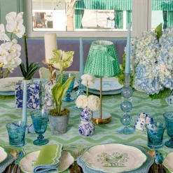 Mrs. Alice Handpainted Green Tulip