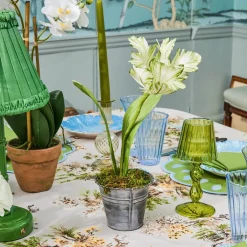 Mrs. Alice Handpainted Green Tulip