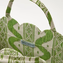 Mrs. Alice Tote Bag (Green Ikat)