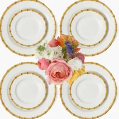 Nancy Bamboo Dinner & Starter Plates (Set of 8)