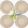 Natural Rattan Charger Plates (Set of 4)