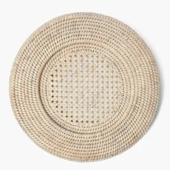 Natural Rattan Charger Plates (Set of 4)