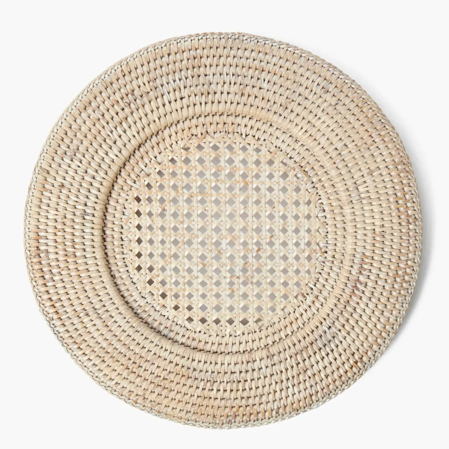 Natural Rattan Charger Plates (Set of 4)