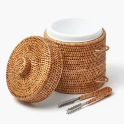 Natural Rattan Ice Bucket