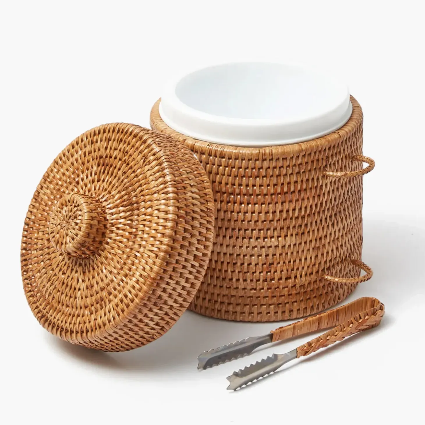 Natural Rattan Ice Bucket
