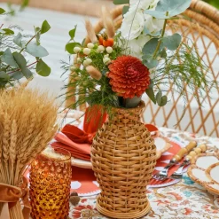 Natural Rattan Pagoda Decoration Set