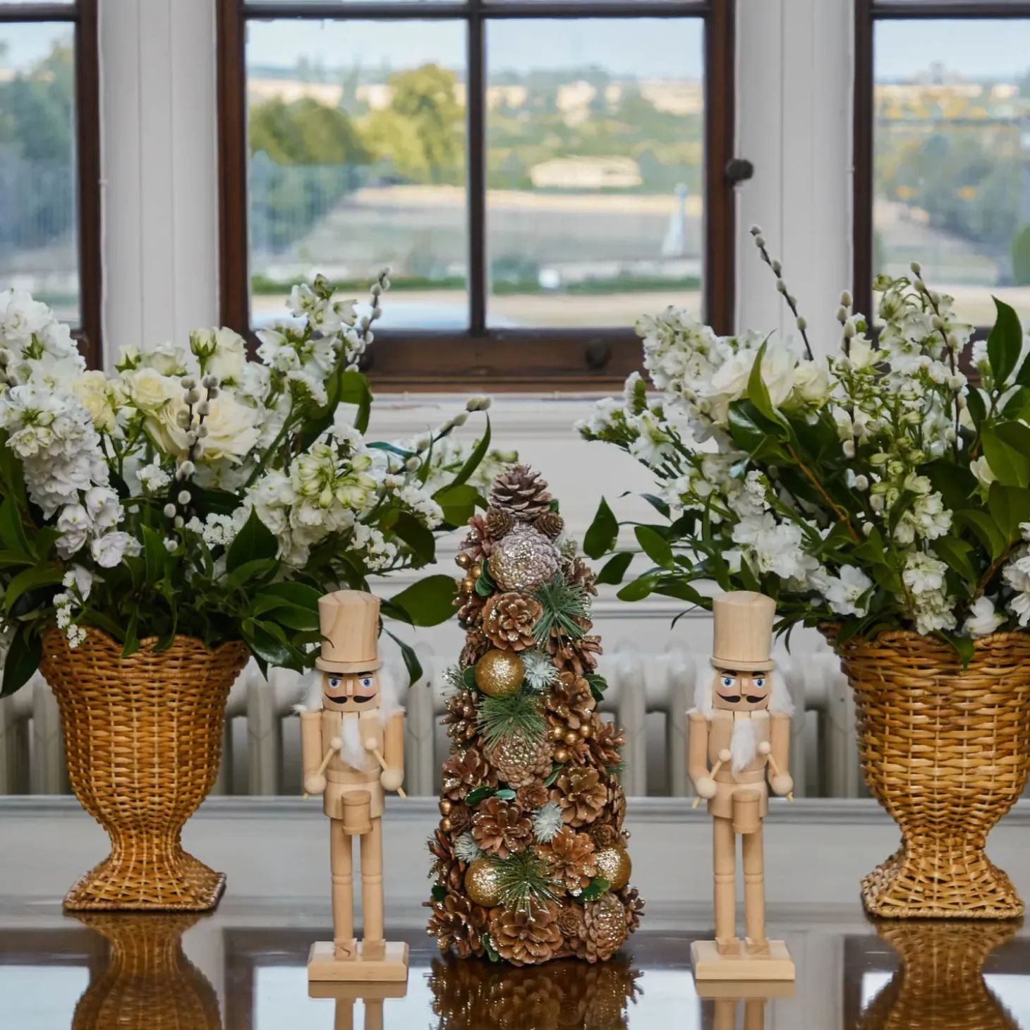 Natural Wood Nutcracker Family
