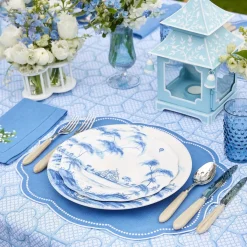 Navy Hobnail Glasses & Jug Set