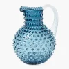 Navy Hobnail Jug