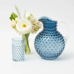 Navy Hobnail Jug