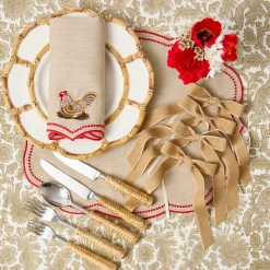 Oat Velvet Bow (Set of 4) - 20cm