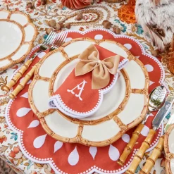 Oat Velvet Napkin Bows (Set of 4)