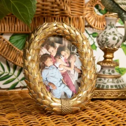 Odette Oval Gold Photo Frame - 4"x6"