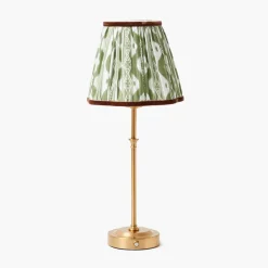 Olive & Chocolate Ikat Lampshade (18cm)