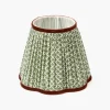 Olive & Chocolate Lotus Lampshade (18cm)