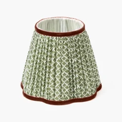 Olive & Chocolate Lotus Lampshade (18cm)