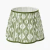 Olive Green Ikat Lampshade (30cm)