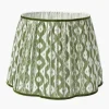 Olive Green Ikat Lampshade (40cm)